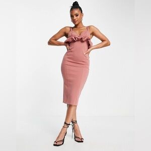 ASOS Pink Midi Dress